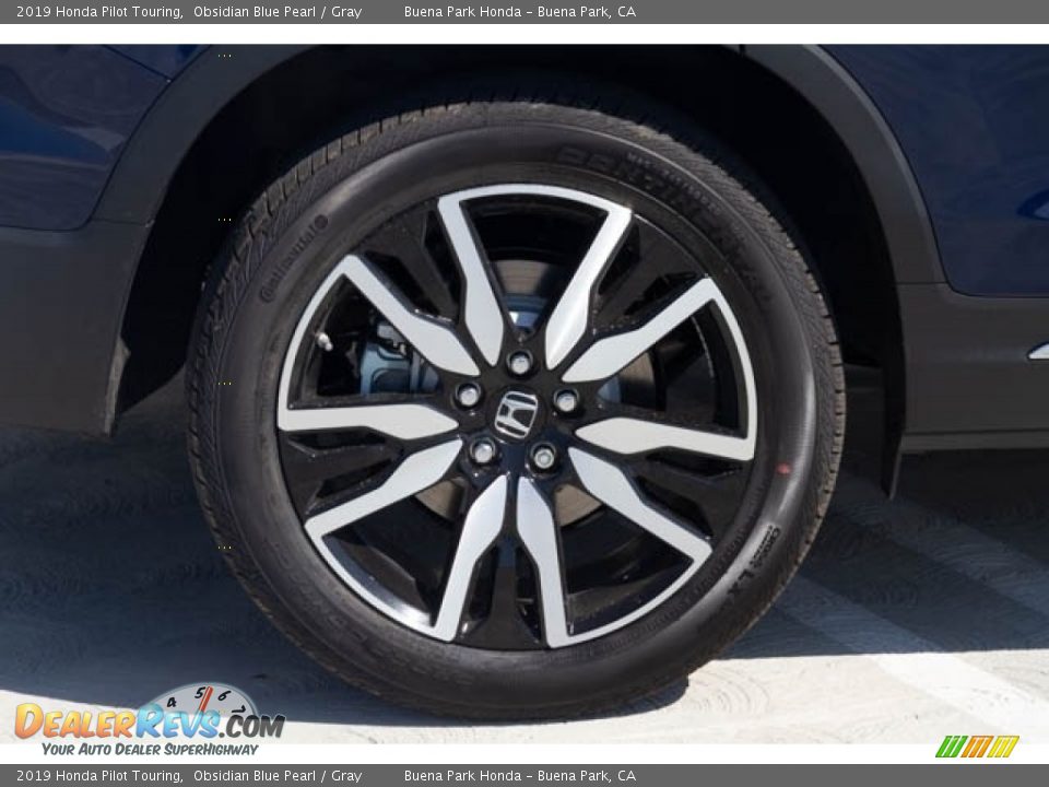 2019 Honda Pilot Touring Obsidian Blue Pearl / Gray Photo #13