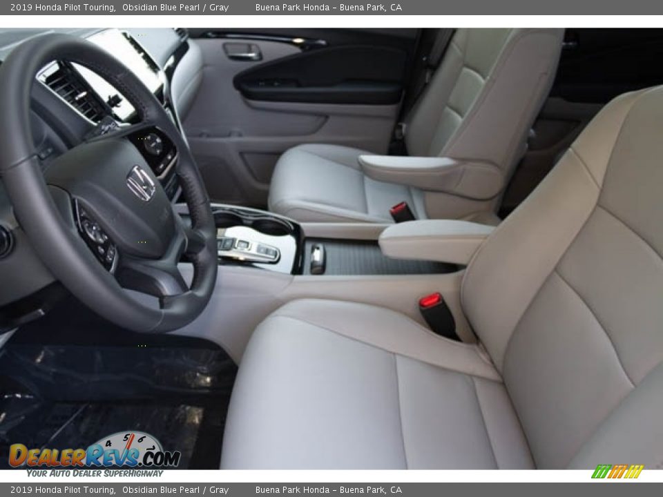 2019 Honda Pilot Touring Obsidian Blue Pearl / Gray Photo #16
