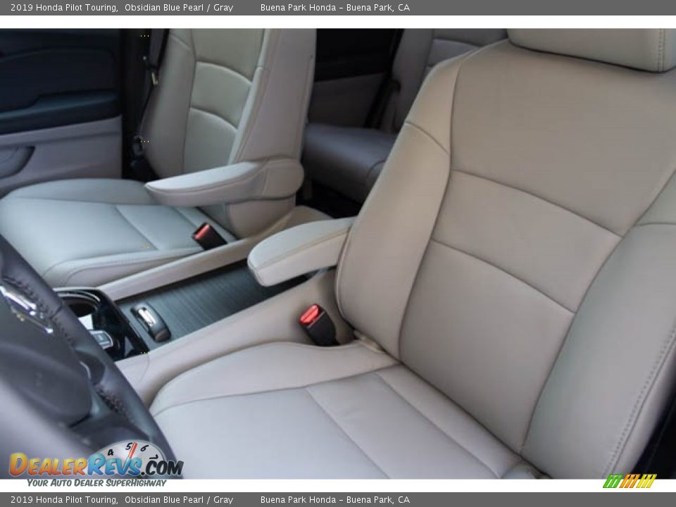 2019 Honda Pilot Touring Obsidian Blue Pearl / Gray Photo #25
