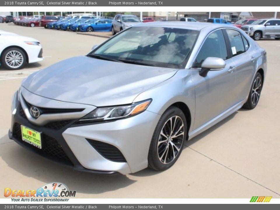 2018 Toyota Camry SE Celestial Silver Metallic / Black Photo #3