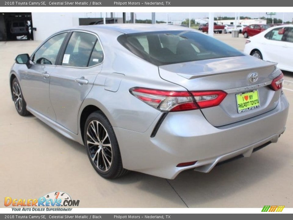 2018 Toyota Camry SE Celestial Silver Metallic / Black Photo #6