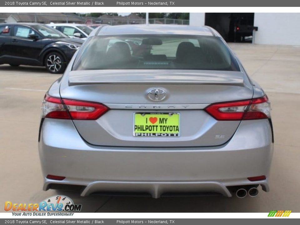 2018 Toyota Camry SE Celestial Silver Metallic / Black Photo #7