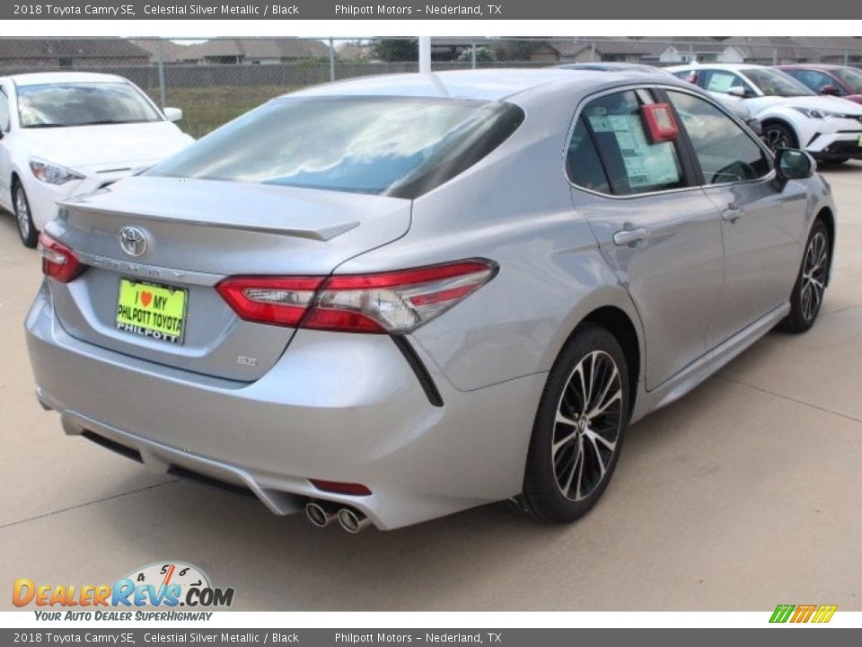 2018 Toyota Camry SE Celestial Silver Metallic / Black Photo #8