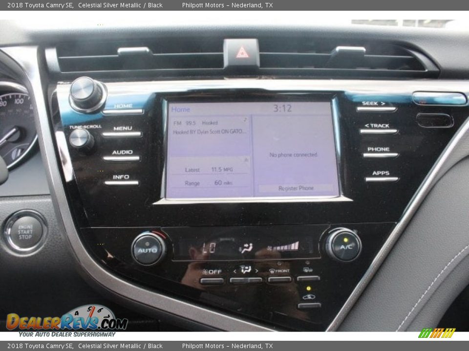 2018 Toyota Camry SE Celestial Silver Metallic / Black Photo #16