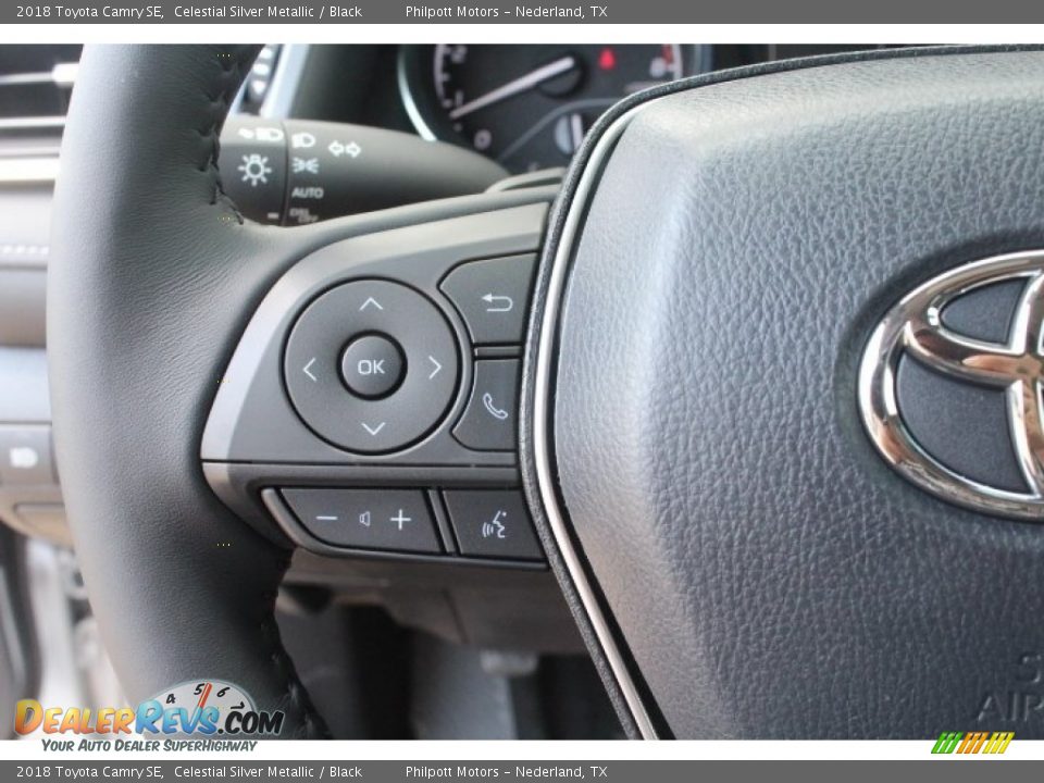 2018 Toyota Camry SE Celestial Silver Metallic / Black Photo #19