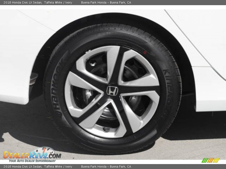 2018 Honda Civic LX Sedan Taffeta White / Ivory Photo #13