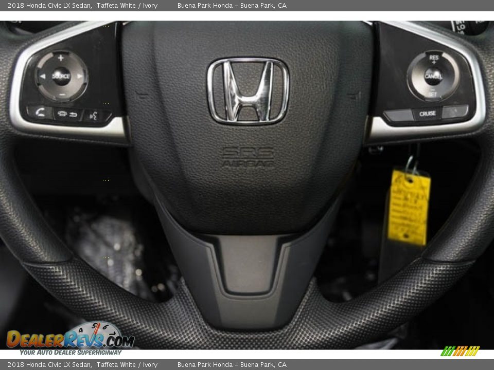 2018 Honda Civic LX Sedan Taffeta White / Ivory Photo #17