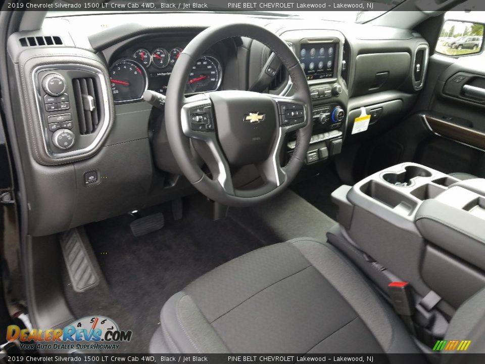 2019 Chevrolet Silverado 1500 LT Crew Cab 4WD Black / Jet Black Photo #7