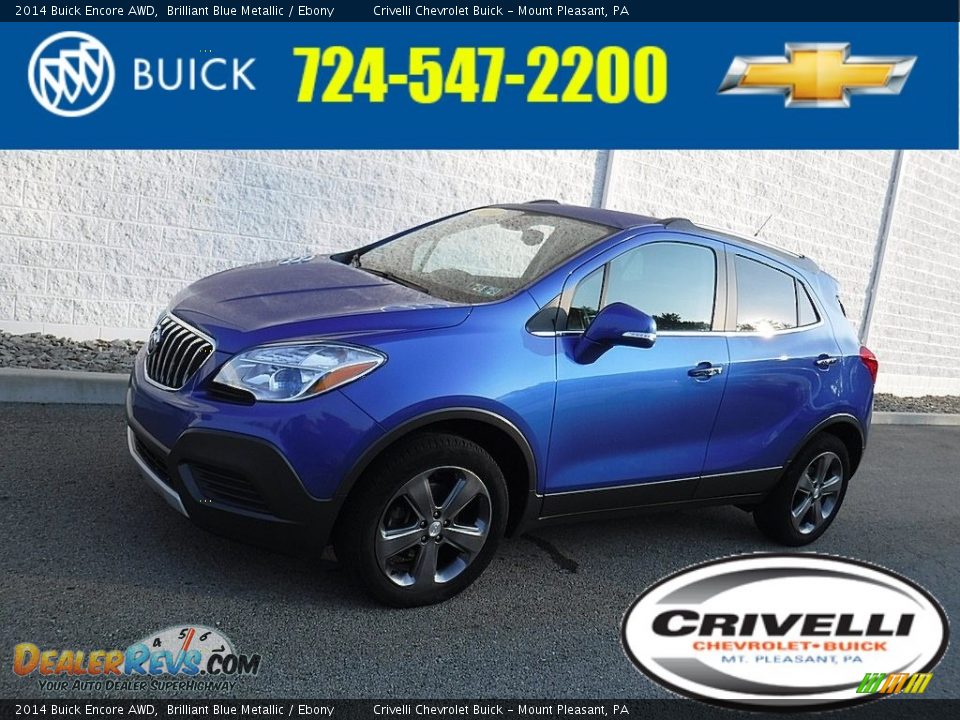 2014 Buick Encore AWD Brilliant Blue Metallic / Ebony Photo #1