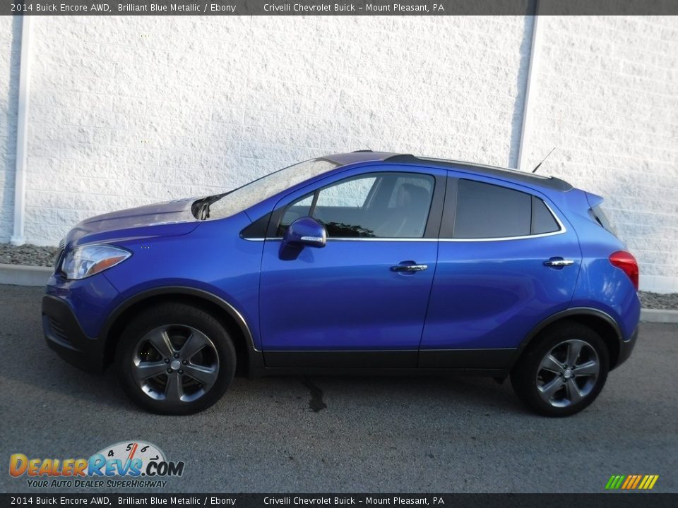 2014 Buick Encore AWD Brilliant Blue Metallic / Ebony Photo #2