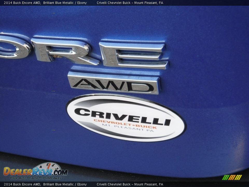 2014 Buick Encore AWD Brilliant Blue Metallic / Ebony Photo #7