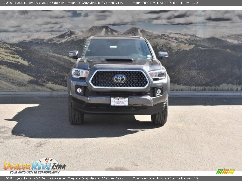 2018 Toyota Tacoma SR Double Cab 4x4 Magnetic Gray Metallic / Cement Gray Photo #2