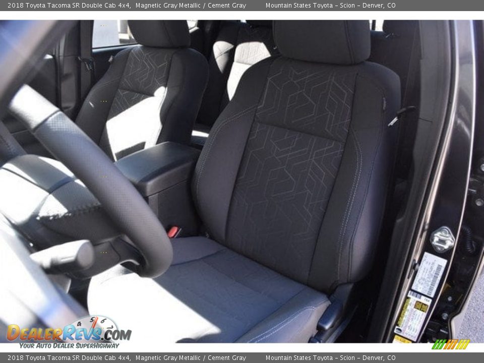 2018 Toyota Tacoma SR Double Cab 4x4 Magnetic Gray Metallic / Cement Gray Photo #7