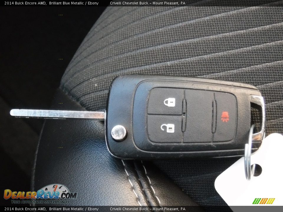 2014 Buick Encore AWD Brilliant Blue Metallic / Ebony Photo #32