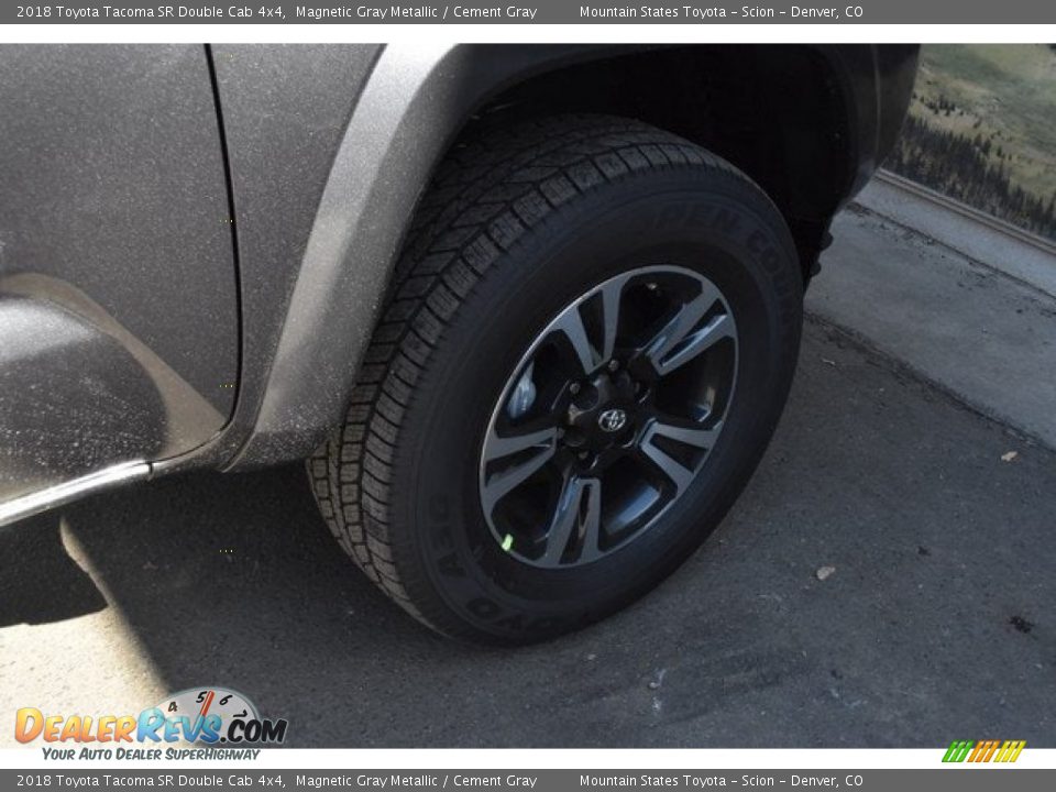 2018 Toyota Tacoma SR Double Cab 4x4 Magnetic Gray Metallic / Cement Gray Photo #35
