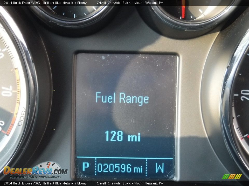 2014 Buick Encore AWD Brilliant Blue Metallic / Ebony Photo #35
