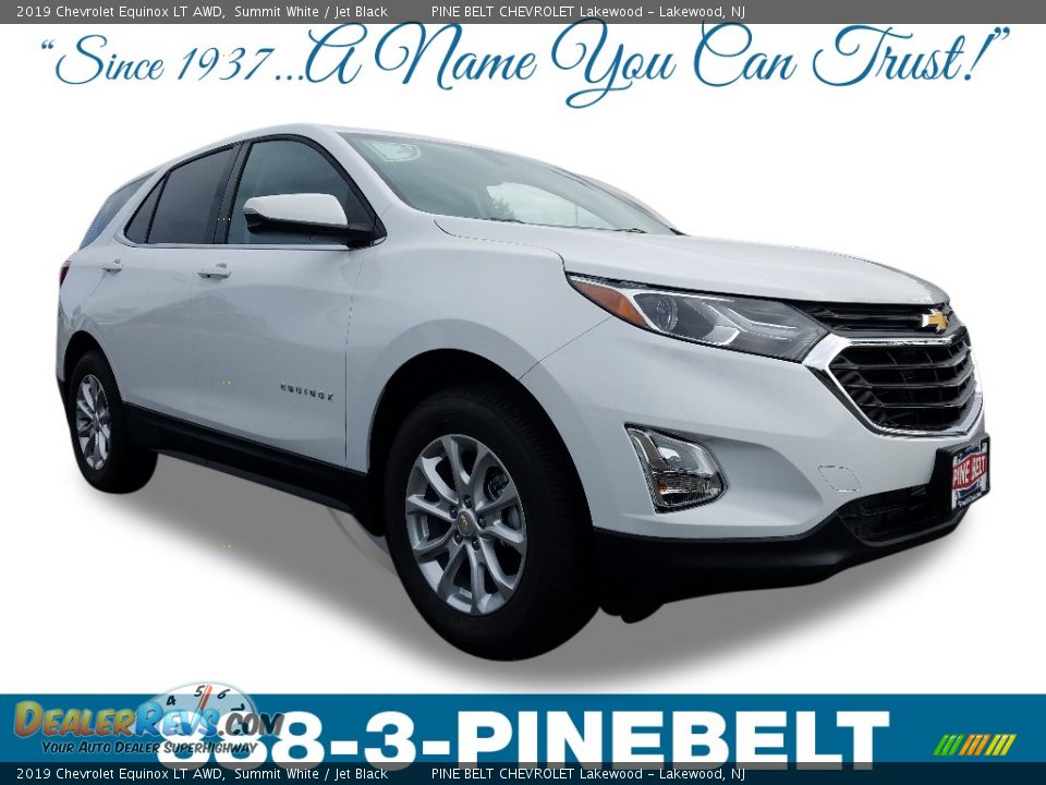 2019 Chevrolet Equinox LT AWD Summit White / Jet Black Photo #1