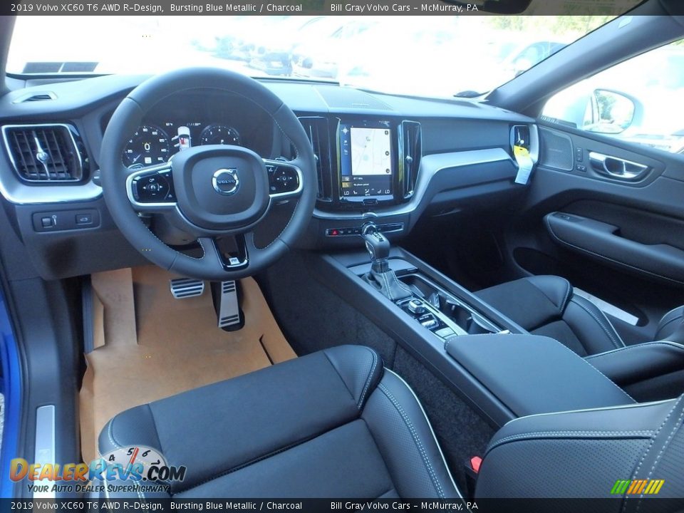 Charcoal Interior - 2019 Volvo XC60 T6 AWD R-Design Photo #9