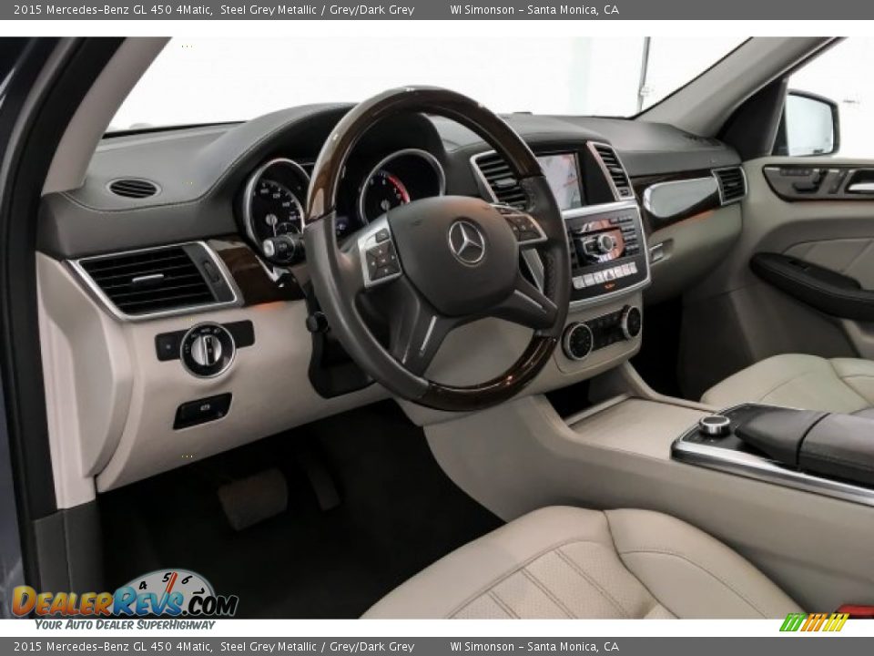2015 Mercedes-Benz GL 450 4Matic Steel Grey Metallic / Grey/Dark Grey Photo #23