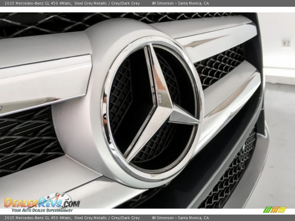 2015 Mercedes-Benz GL 450 4Matic Steel Grey Metallic / Grey/Dark Grey Photo #34