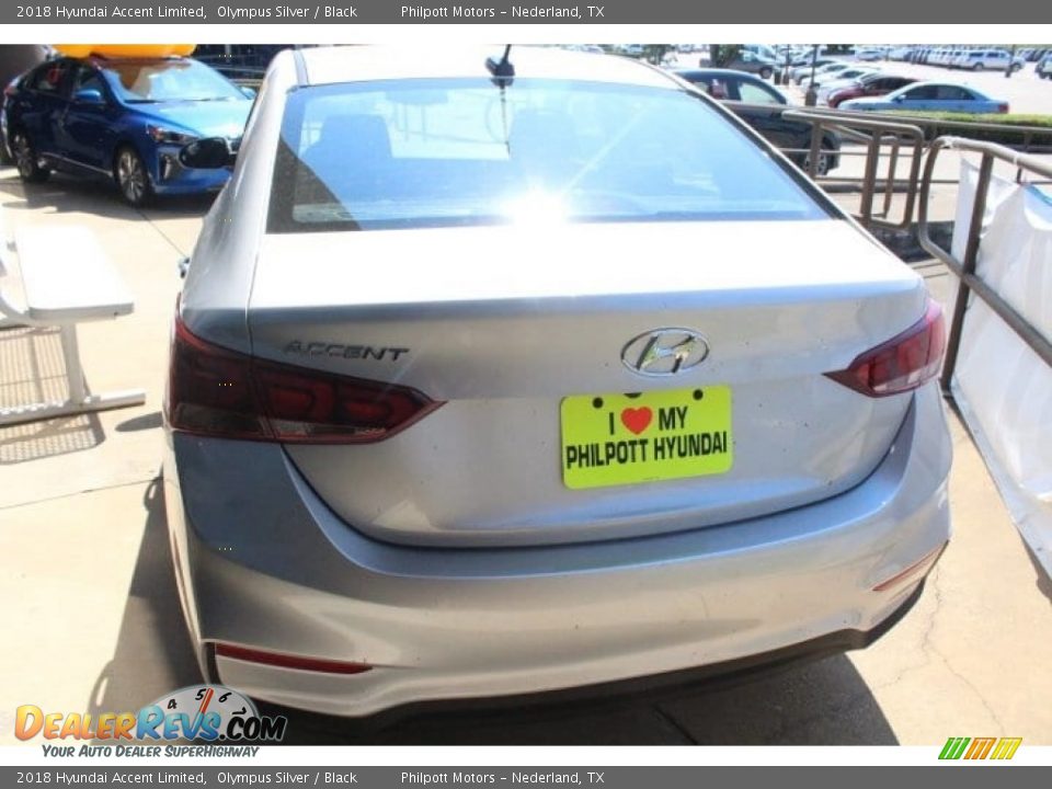 2018 Hyundai Accent Limited Olympus Silver / Black Photo #4
