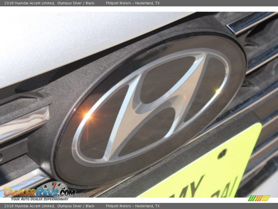 2018 Hyundai Accent Limited Olympus Silver / Black Photo #7