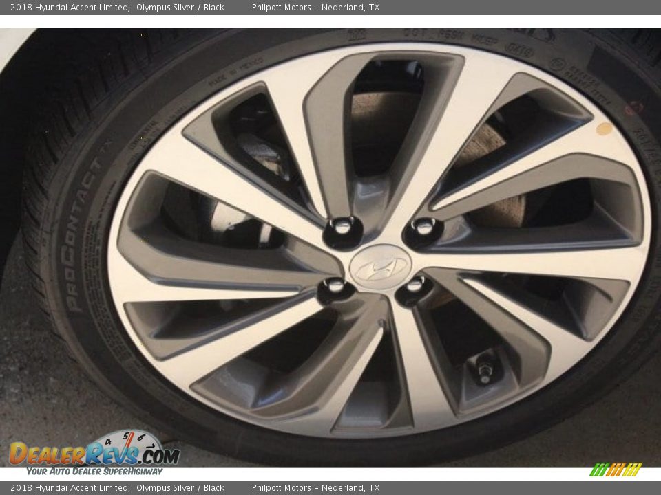2018 Hyundai Accent Limited Olympus Silver / Black Photo #8