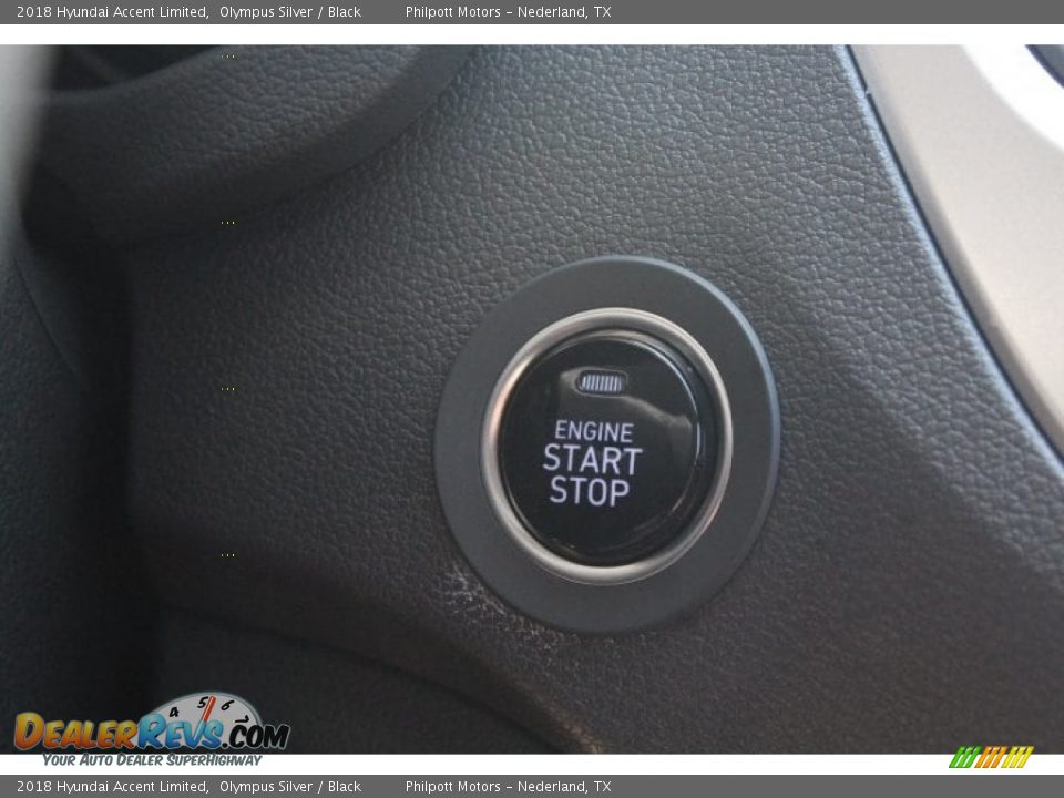 2018 Hyundai Accent Limited Olympus Silver / Black Photo #14