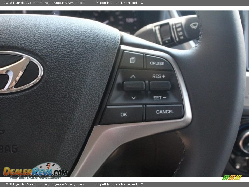 2018 Hyundai Accent Limited Olympus Silver / Black Photo #17