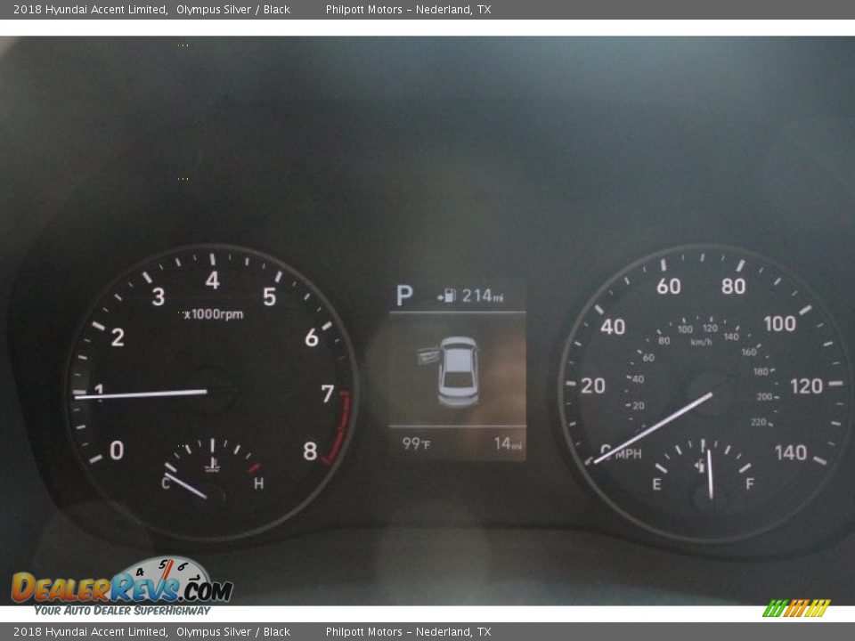 2018 Hyundai Accent Limited Olympus Silver / Black Photo #18