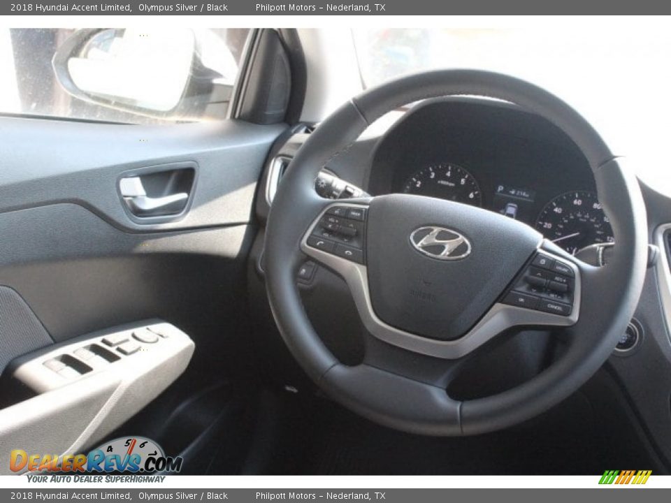 2018 Hyundai Accent Limited Olympus Silver / Black Photo #22
