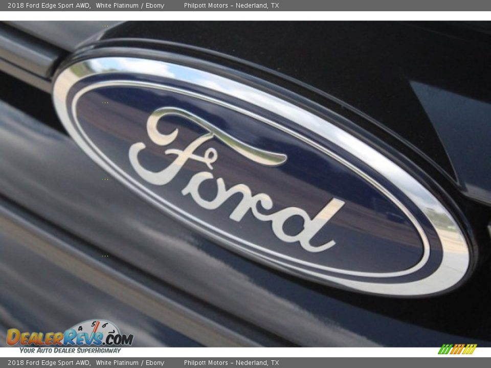 2018 Ford Edge Sport AWD White Platinum / Ebony Photo #4