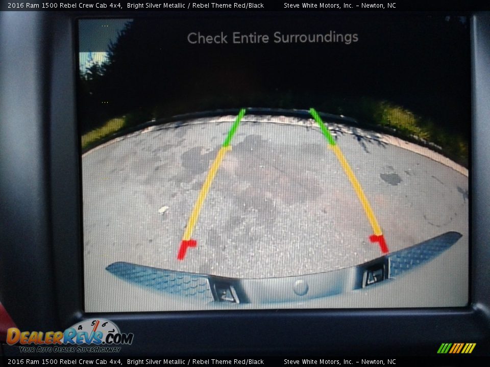 2016 Ram 1500 Rebel Crew Cab 4x4 Bright Silver Metallic / Rebel Theme Red/Black Photo #22