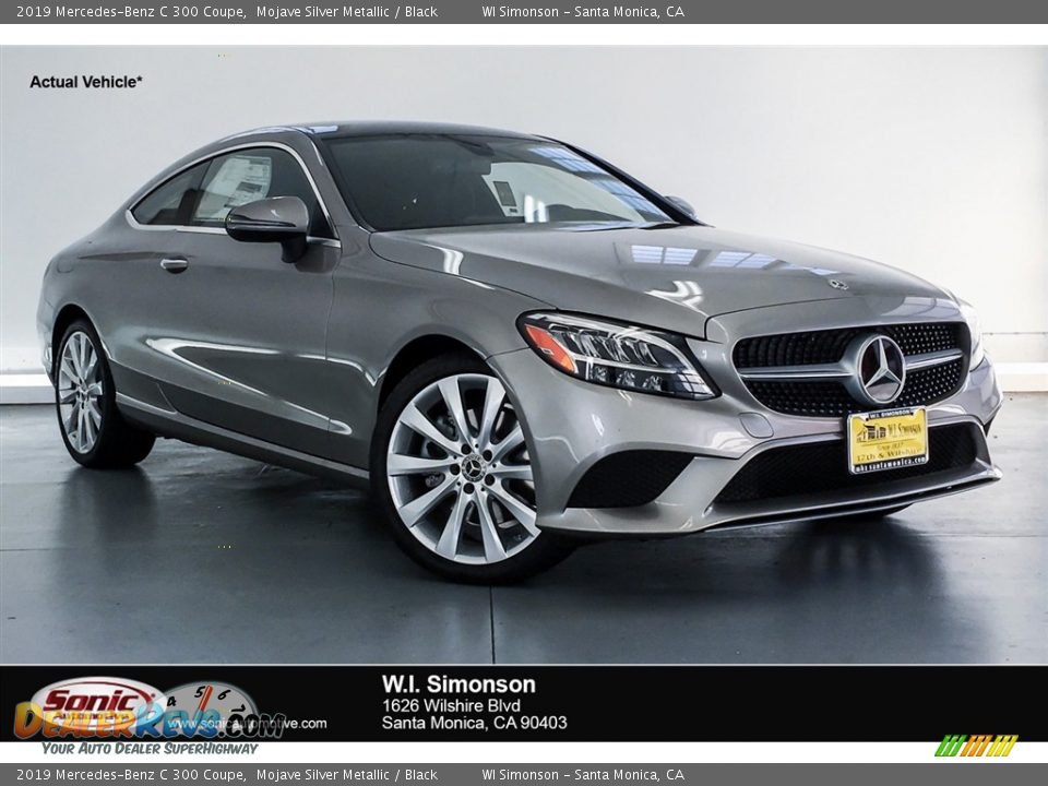 2019 Mercedes-Benz C 300 Coupe Mojave Silver Metallic / Black Photo #1