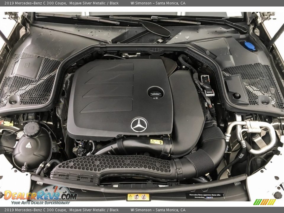 2019 Mercedes-Benz C 300 Coupe Mojave Silver Metallic / Black Photo #8