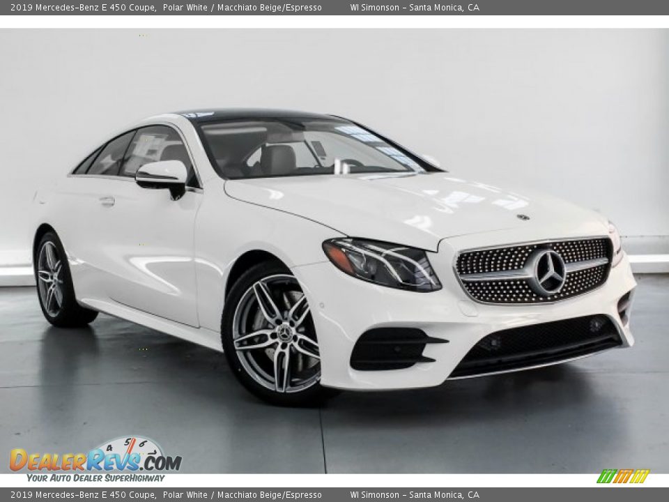 Front 3/4 View of 2019 Mercedes-Benz E 450 Coupe Photo #12