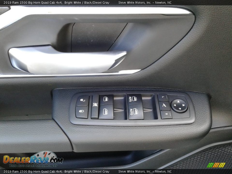 2019 Ram 1500 Big Horn Quad Cab 4x4 Bright White / Black/Diesel Gray Photo #9