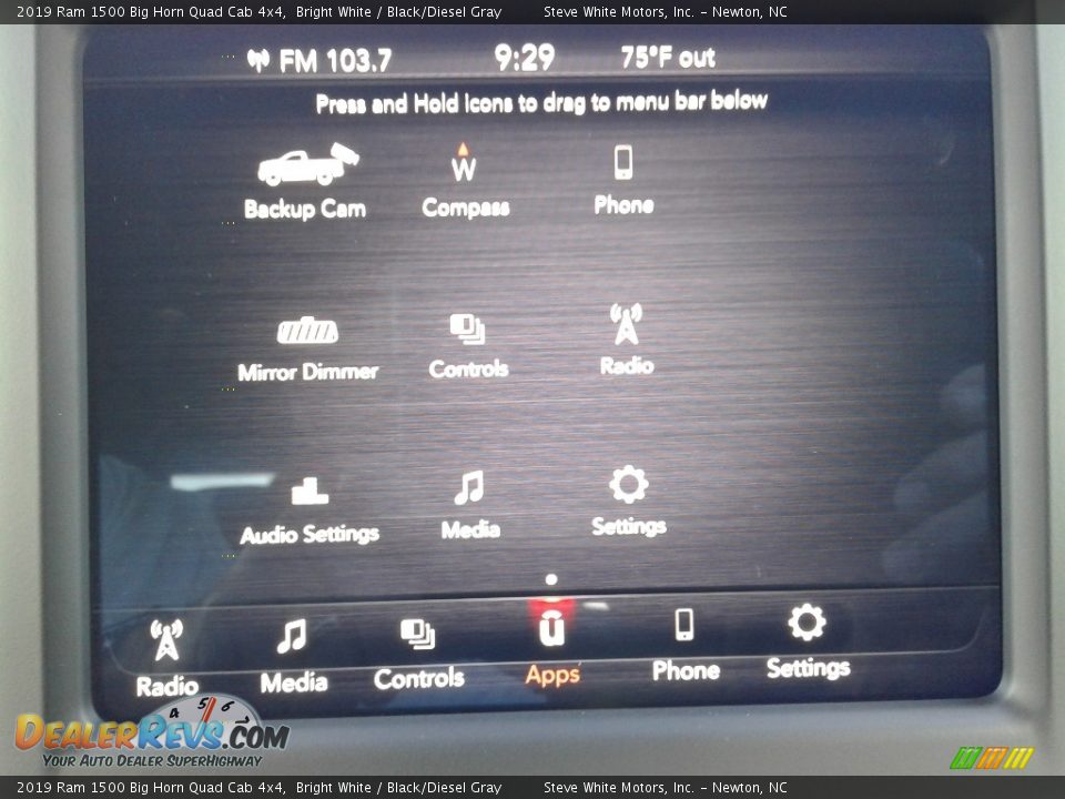 2019 Ram 1500 Big Horn Quad Cab 4x4 Bright White / Black/Diesel Gray Photo #25