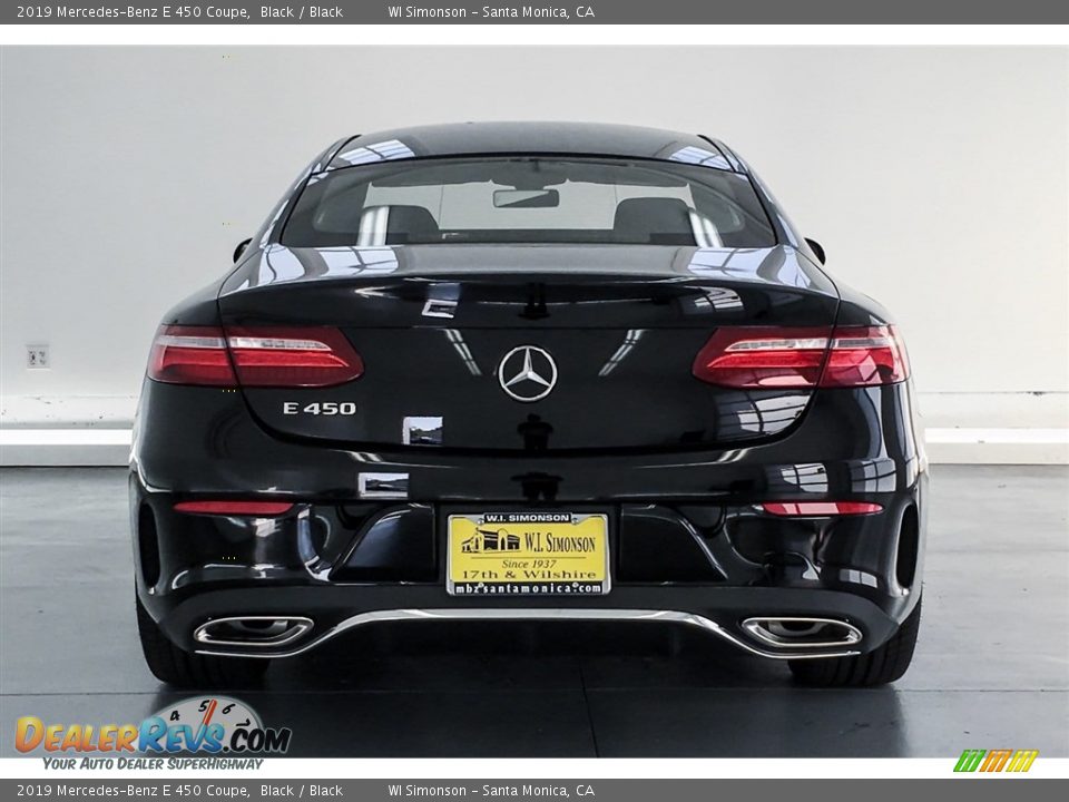 2019 Mercedes-Benz E 450 Coupe Black / Black Photo #3