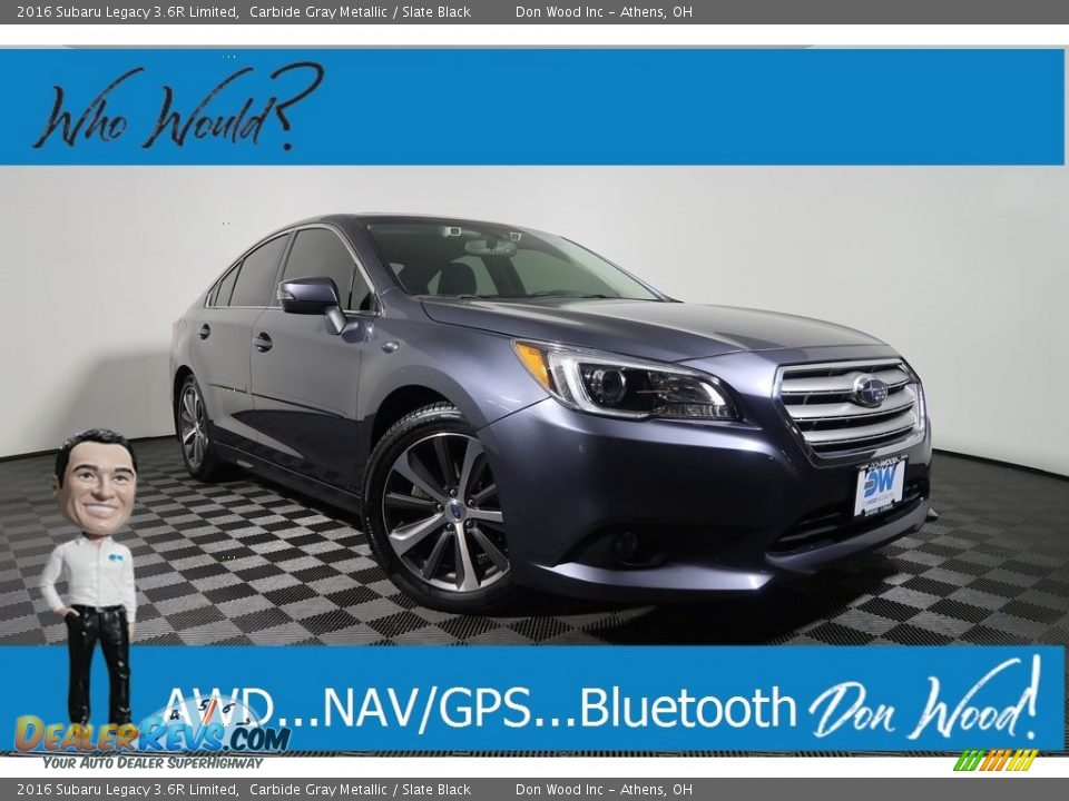 2016 Subaru Legacy 3.6R Limited Carbide Gray Metallic / Slate Black Photo #1