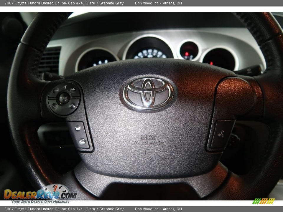 2007 Toyota Tundra Limited Double Cab 4x4 Black / Graphite Gray Photo #19