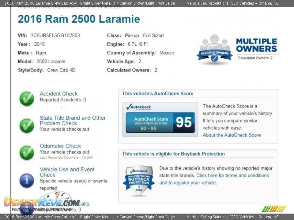 2016 Ram 2500 Laramie Crew Cab 4x4 Bright Silver Metallic / Canyon Brown/Light Frost Beige Photo #2