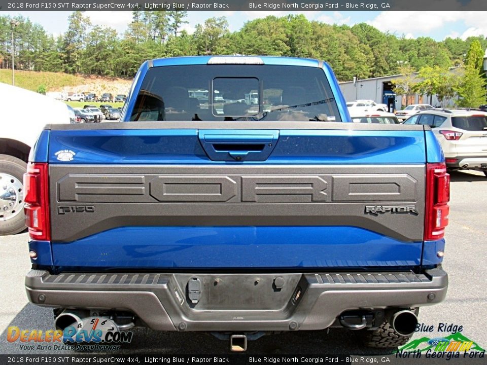 2018 Ford F150 SVT Raptor SuperCrew 4x4 Lightning Blue / Raptor Black Photo #4