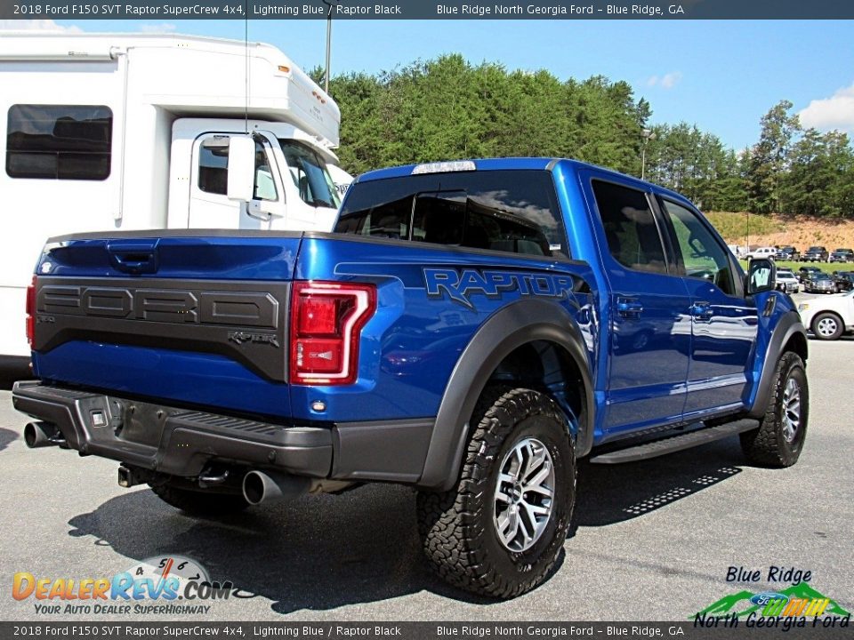 2018 Ford F150 SVT Raptor SuperCrew 4x4 Lightning Blue / Raptor Black Photo #5