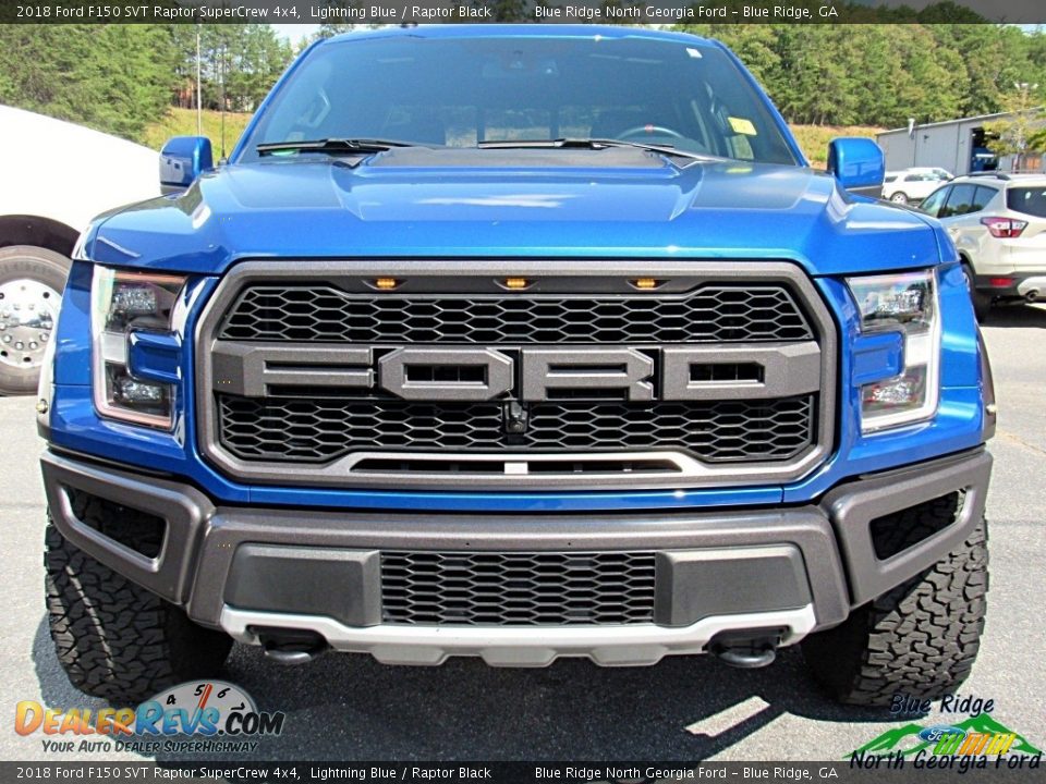 2018 Ford F150 SVT Raptor SuperCrew 4x4 Lightning Blue / Raptor Black Photo #8