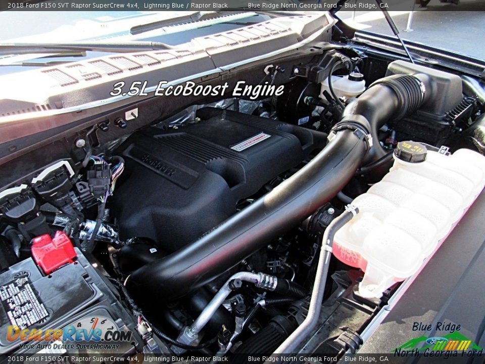 2018 Ford F150 SVT Raptor SuperCrew 4x4 Lightning Blue / Raptor Black Photo #9