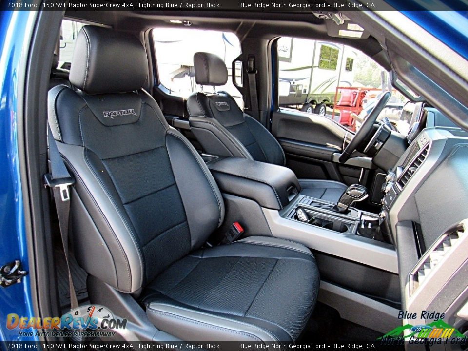 2018 Ford F150 SVT Raptor SuperCrew 4x4 Lightning Blue / Raptor Black Photo #14
