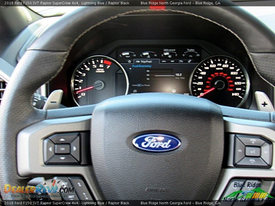 2018 Ford F150 SVT Raptor SuperCrew 4x4 Lightning Blue / Raptor Black Photo #20