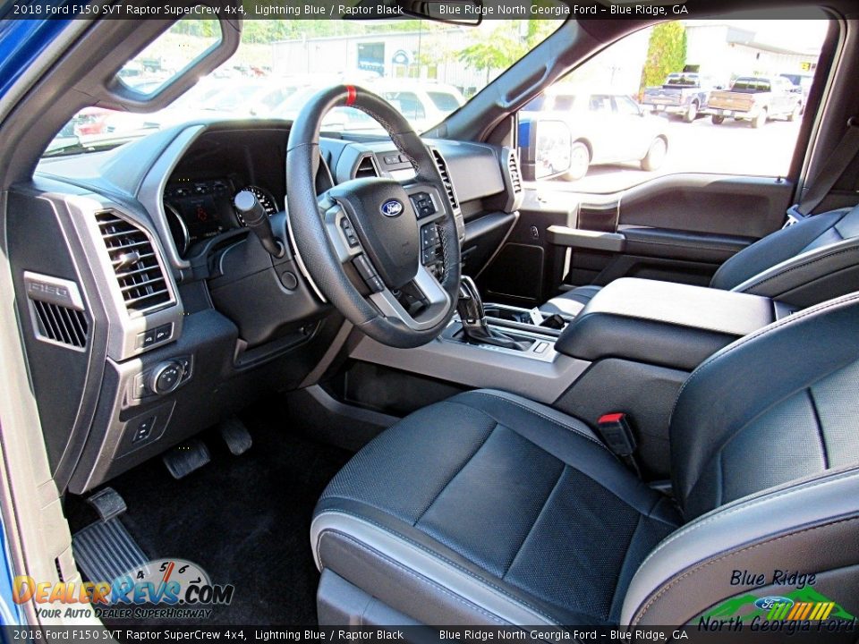 2018 Ford F150 SVT Raptor SuperCrew 4x4 Lightning Blue / Raptor Black Photo #33