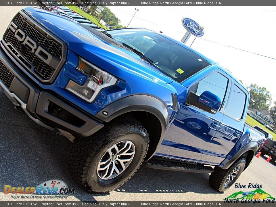 2018 Ford F150 SVT Raptor SuperCrew 4x4 Lightning Blue / Raptor Black Photo #36